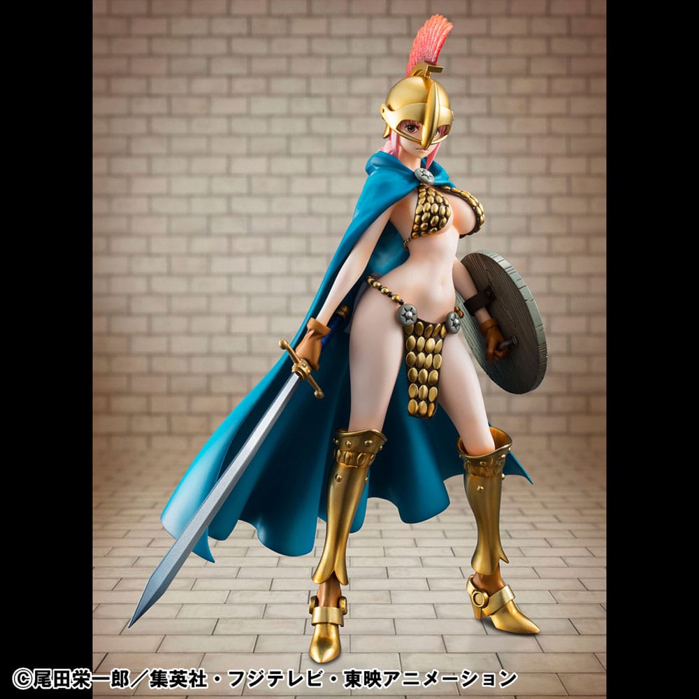 PREORDINE+ 04/2026 (NON CANCELLABILE) One Piece P.O.P PVC Statue Gladiator Rebecca Sailing Again Super Limited Reprint Ver. 22 cm