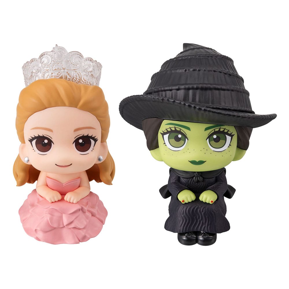 SU ORDINAZIONE Wicked Look Up PVC Statues Elphaba & Glinda (with gift) 11 cm
