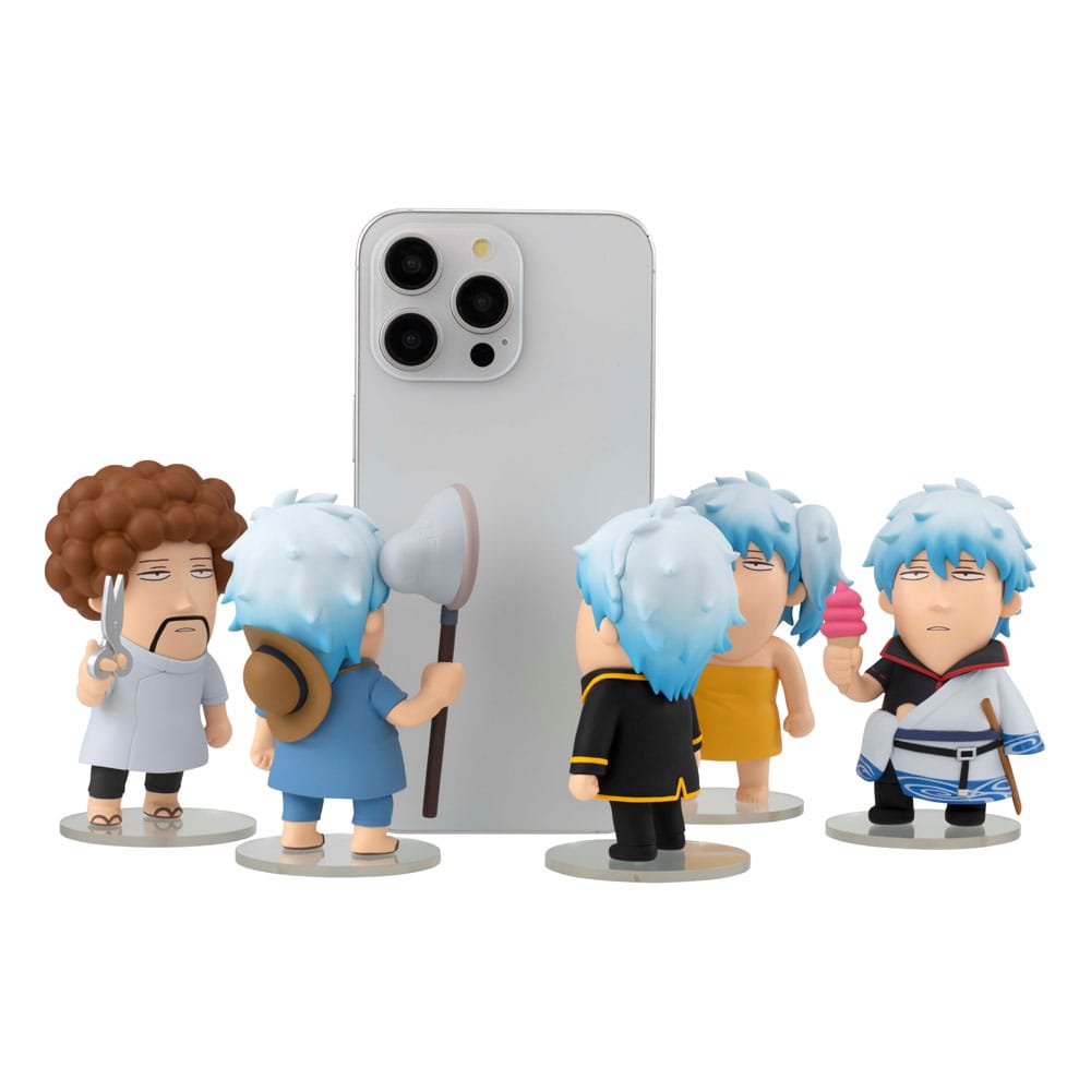 SU ORDINAZIONE Gintama x Okawabukubu Trading Figure We love Ginsan 10 cm Blind Box Assortment (6)
