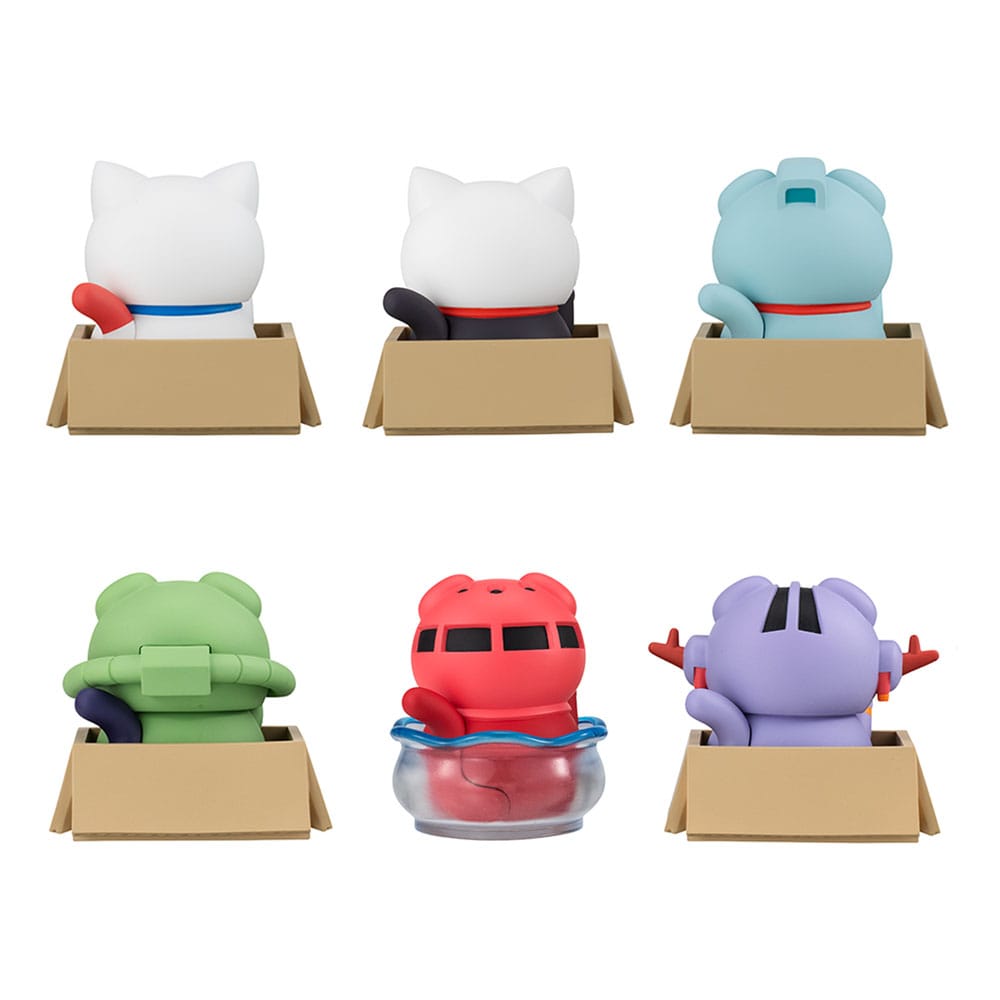 SU ORDINAZIONE Mobile Suit Gundam Mega Cat Project Nyandam Trading Figure Luckycat 6 cm Blind Box Assortment (6)