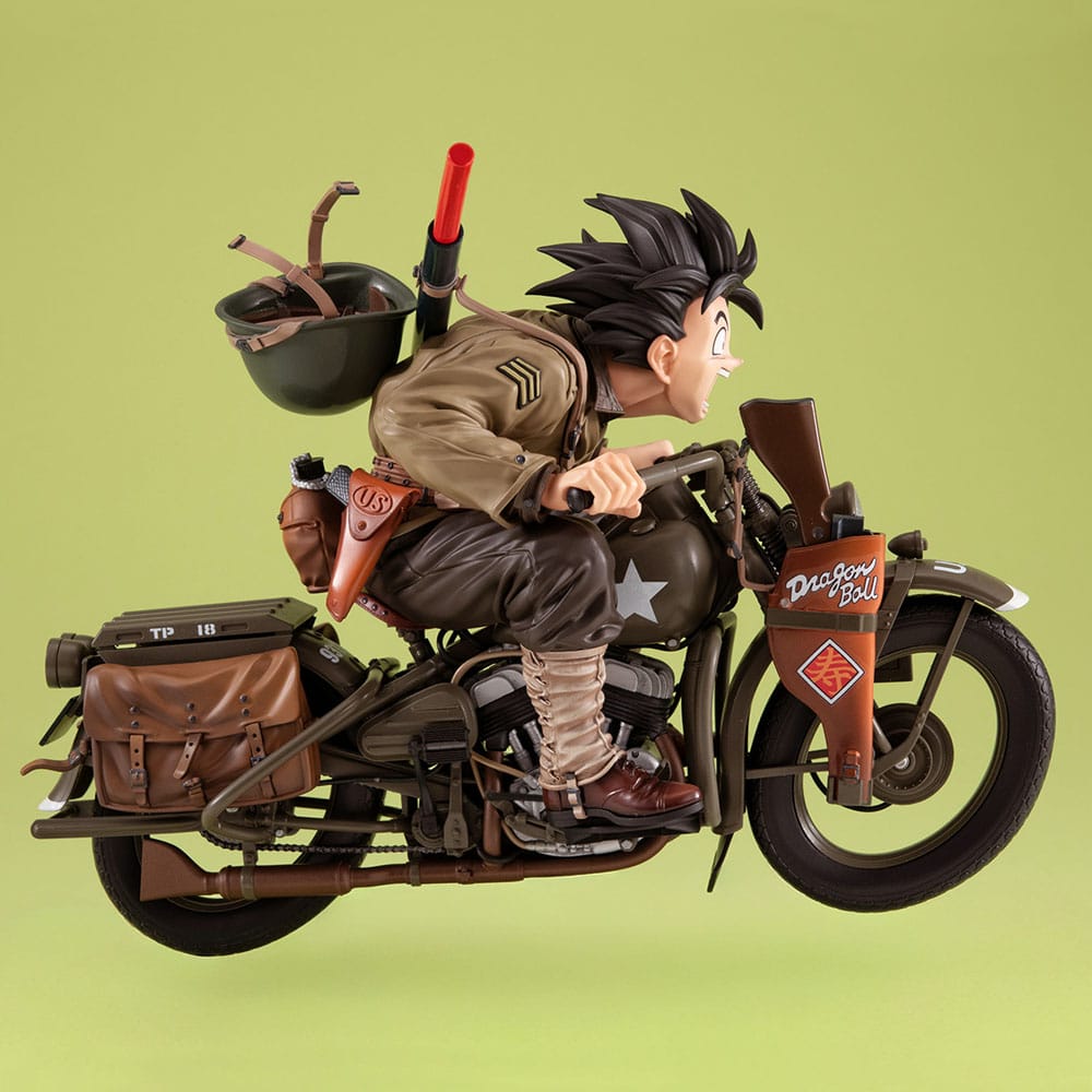 VORBESTELLUNG + 08/2026 (NICHT STORNIERBAR) Dragonball Z 05 Desktop Real McCoy PVC Diorama Son Goku & Bike 18cm