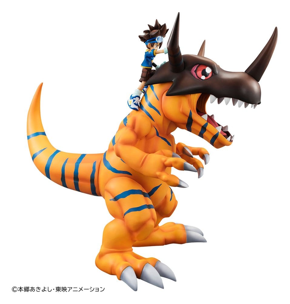 PREORDINE+ 02/2027 Digimon Adventure Precious G.E.M. Series PVC Figure Greymon & Taichi Yagami 25 cm (Repeat)
