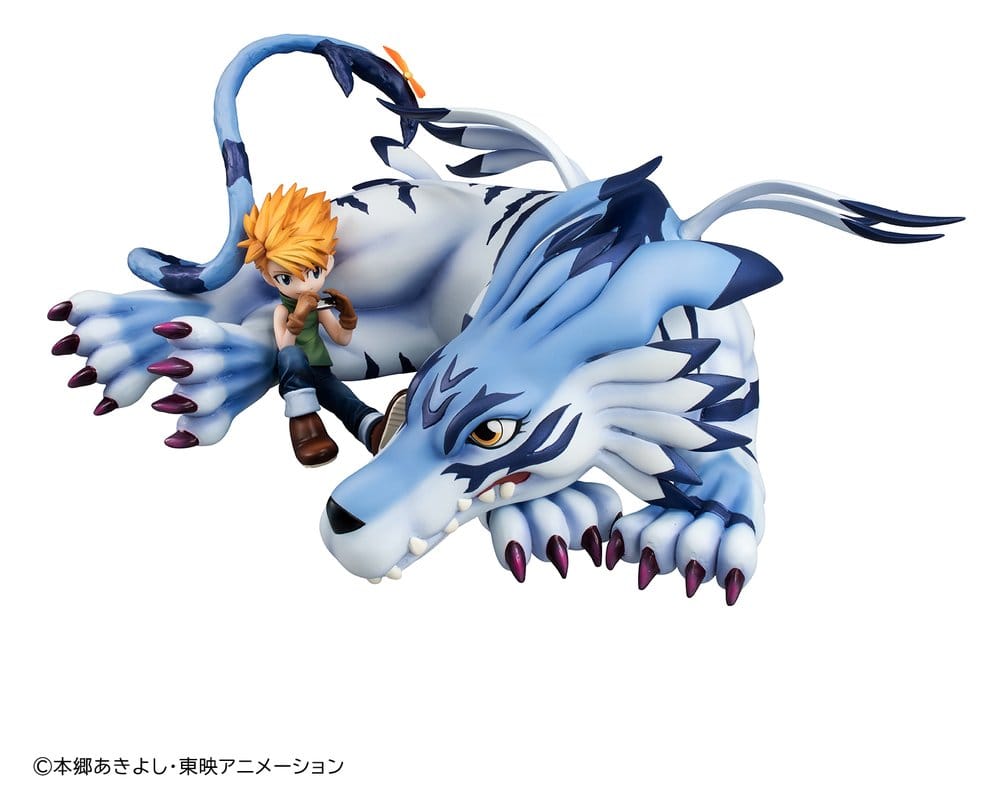 PREORDINE+ 03/2027 Digimon Adventure G.E.M. Series PVC Figure Garurumon & Ishida Yamato 25 cm (Repeat)