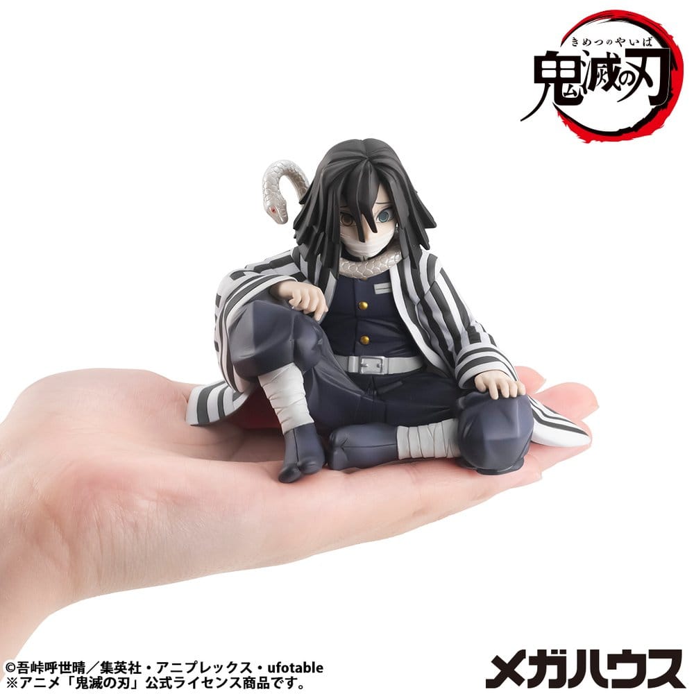 SU ORDINAZIONE Demon Slayer Kimetsu no Yaiba G.E.M. PVC Statue Iguro-san Palm Size 7 cm
