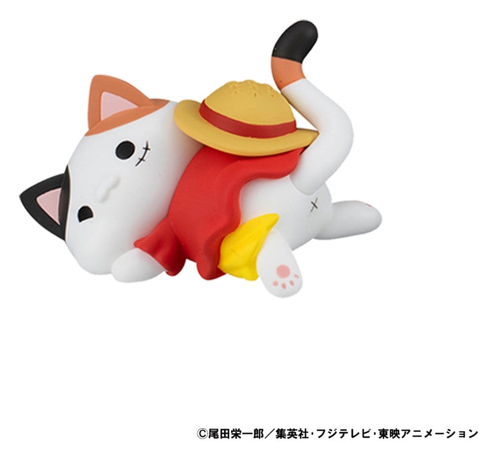SU ORDINAZIONE One Piece Mega Cat Project Trading Figure Egghead NyanPieceNyan! Stickie! 3 cm Assortment (8)