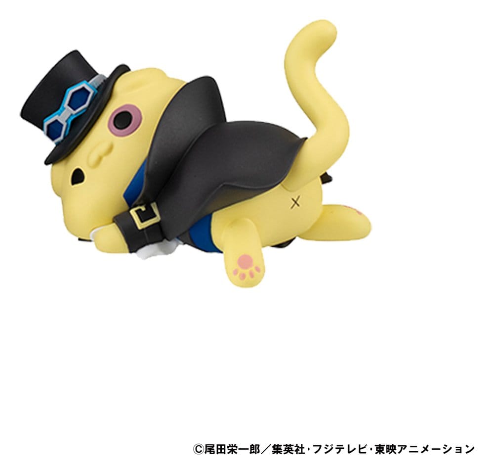 SU ORDINAZIONE One Piece Mega Cat Project Trading Figure Egghead NyanPieceNyan! Stickie! 3 cm Assortment (8)