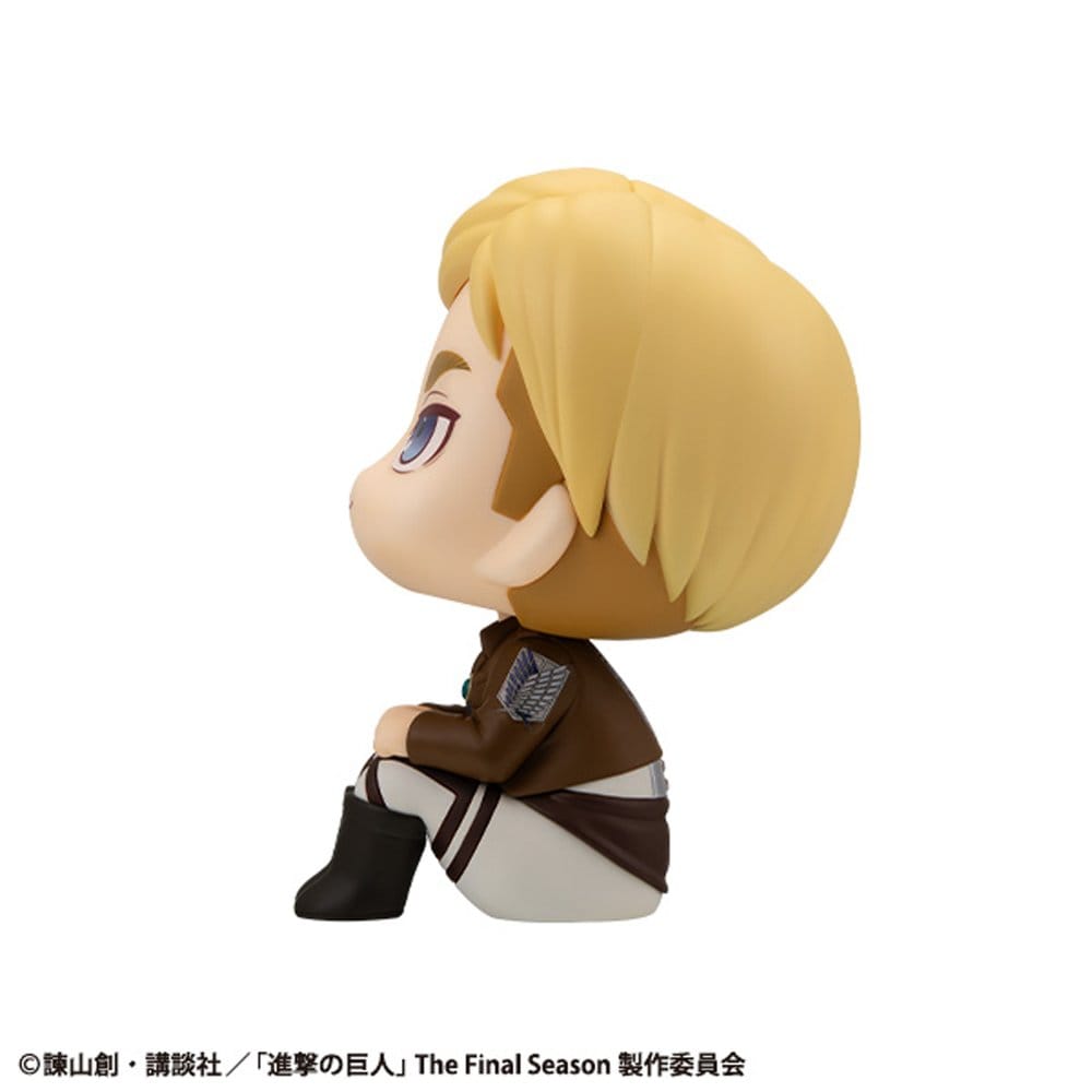 PREORDINE+ 10/2026 Attack on Titan Look Up PVC Statue Erwin Smith 11 cm