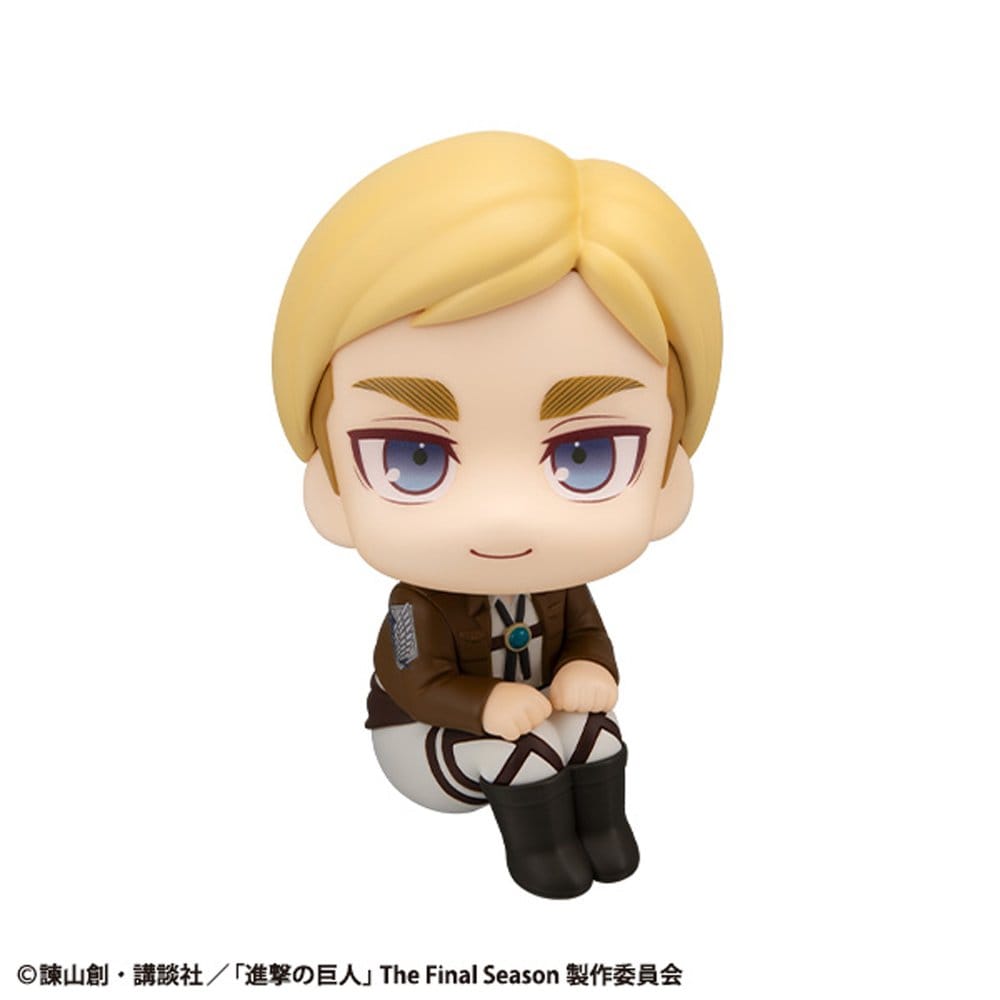 PREORDINE+ 10/2026 (NON CANCELLABILE) Attack on Titan Look Up PVC Statues Hange Zoe & Erwin Smith (with gift) 11 cm