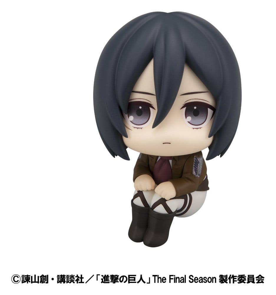 PREORDINE+ 11/2026 (NON CANCELLABILE) Attack on Titan Look Up PVC Statues Levi Cleaning up Ver. & Mikasa Ackerman (with gift) 11 cm
