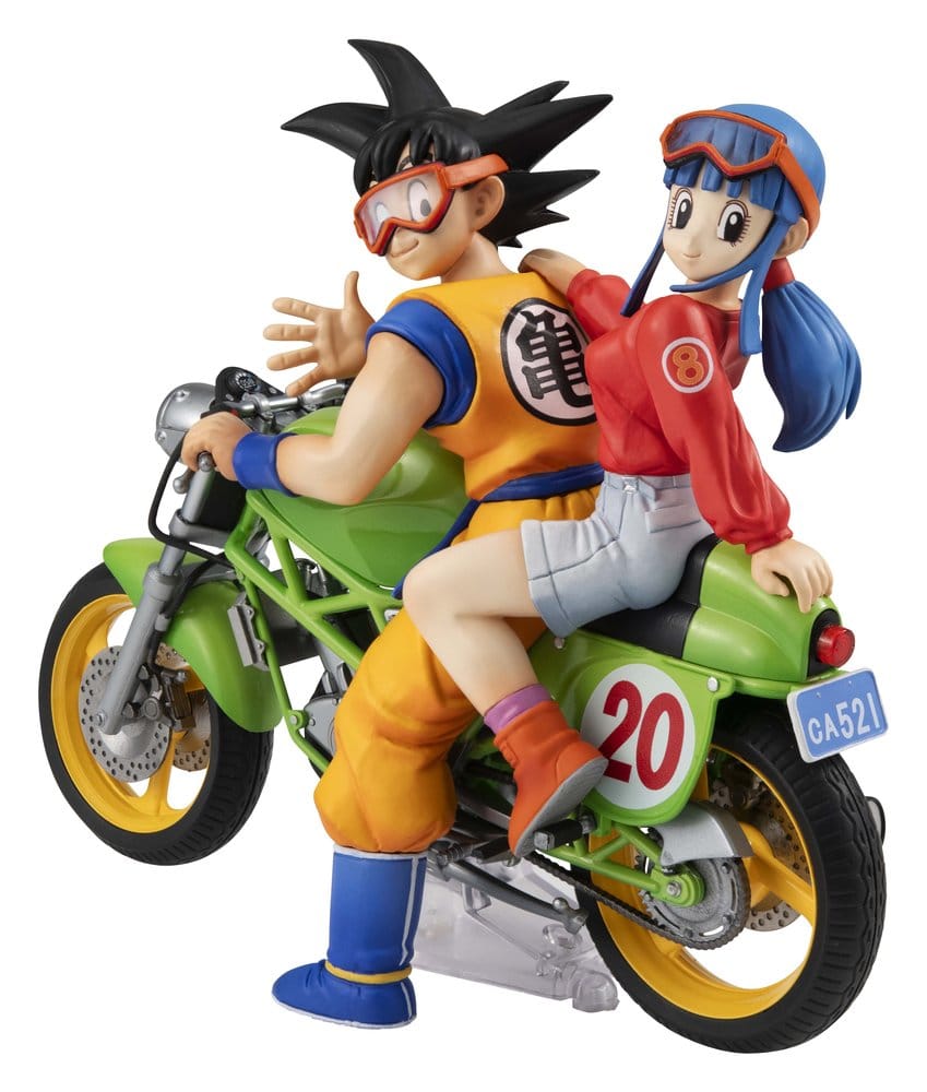 PREORDINE+ 01/2027 (NON CANCELLABILE) Dragon Ball Z Desktop Real McCoy PVC Figure 05 Son Goku & Chichi Limited Repeat Ver. 15 cm