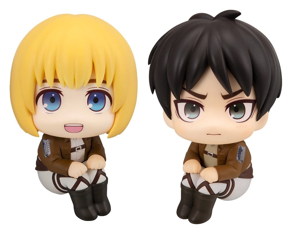 PREORDINE+ 12/2026 (NON CANCELLABILE) Attack on Titan Lookup PVC Figures 2-Pack Armin Arlert & Eren Yeager Grumpy Ver. 11 cm (with gift)