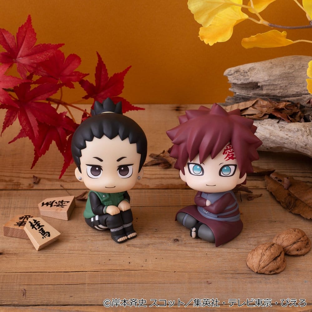 PREORDINE+ 08/2027 Naruto Shippuden Look Up PVC Figures 2-Pack Shikamaru Nara & Gaara Smile ver. 11 cm (with gift)