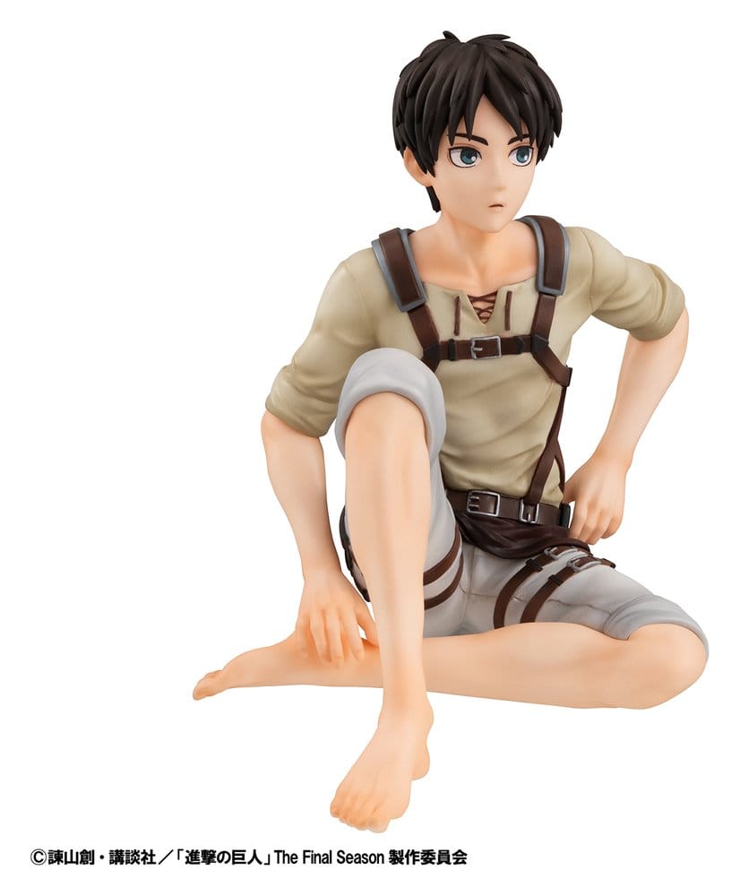 PREORDINE+ 03/2027 Attack on Titan G.E.M. Series PVC Figures 2-Pack Eren Yeager & Squad Captain Levi Palm Size