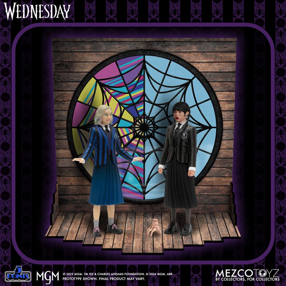 AUF BESTELLUNG gefertigt Wednesday 5 Points Figur Wednesday & Enid Boxset 10 cm