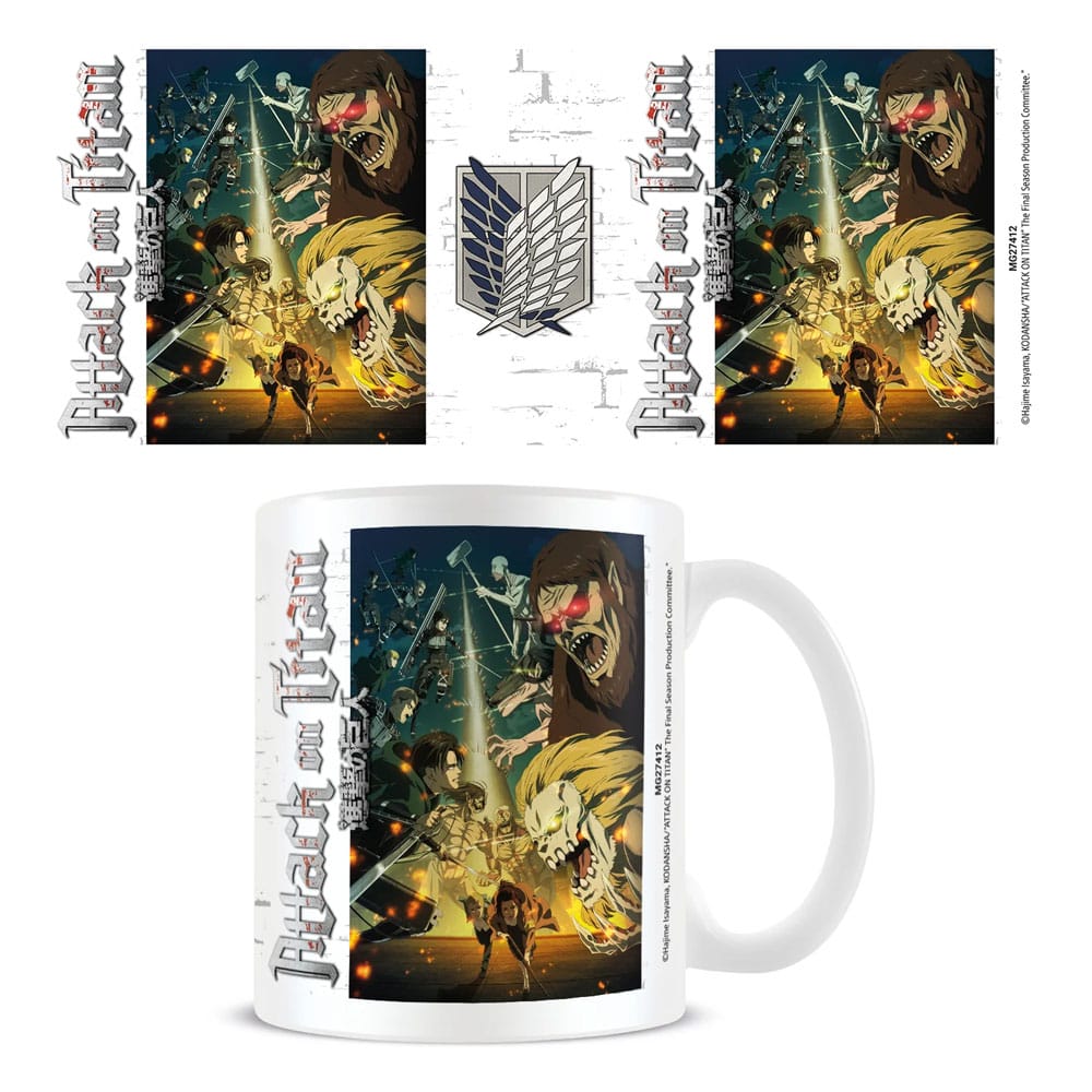 AUF BESTELLUNG GEFERTIGT Attack on Titan Tasse Spezialeinsatzkommando gegen Titanen