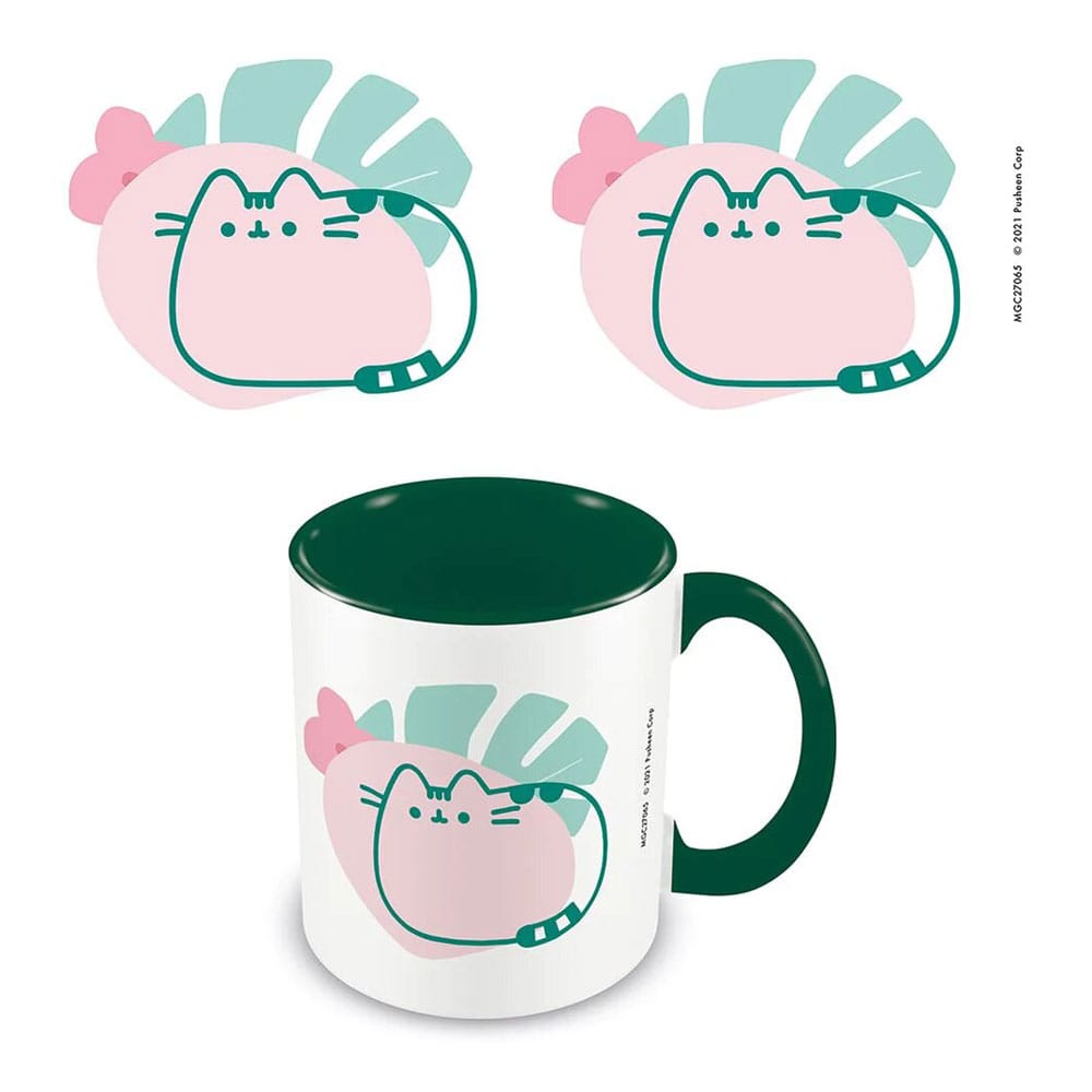 MADE TO ORDER Pusheen Mug Tropical Green