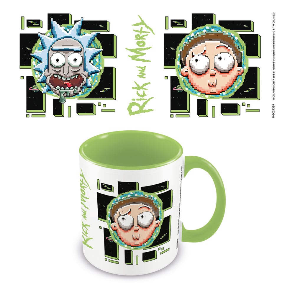 SU ORDINAZIONE Rick and Morty Mug Pixel Breakout