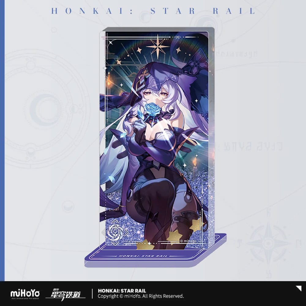 SU ORDINAZIONE Honkai: Star Rail Light Cone Acryl Ornament with Glitter: Black Swan Reforged Remembrance 15 cm