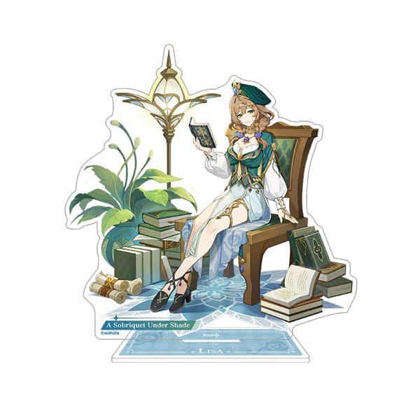 SU ORDINAZIONE Genshin Impact Teyvat Style Series Acrylic Diorama Lisa: A Sobriquet Under Shade 15 cm