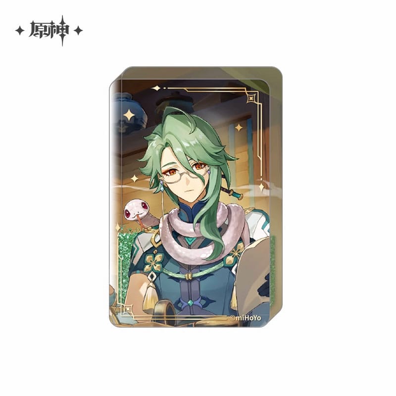 AUF BESTELLUNG Genshin Impact Acryl-Ornament mit Glitzer: Baizhu 8,5 cm