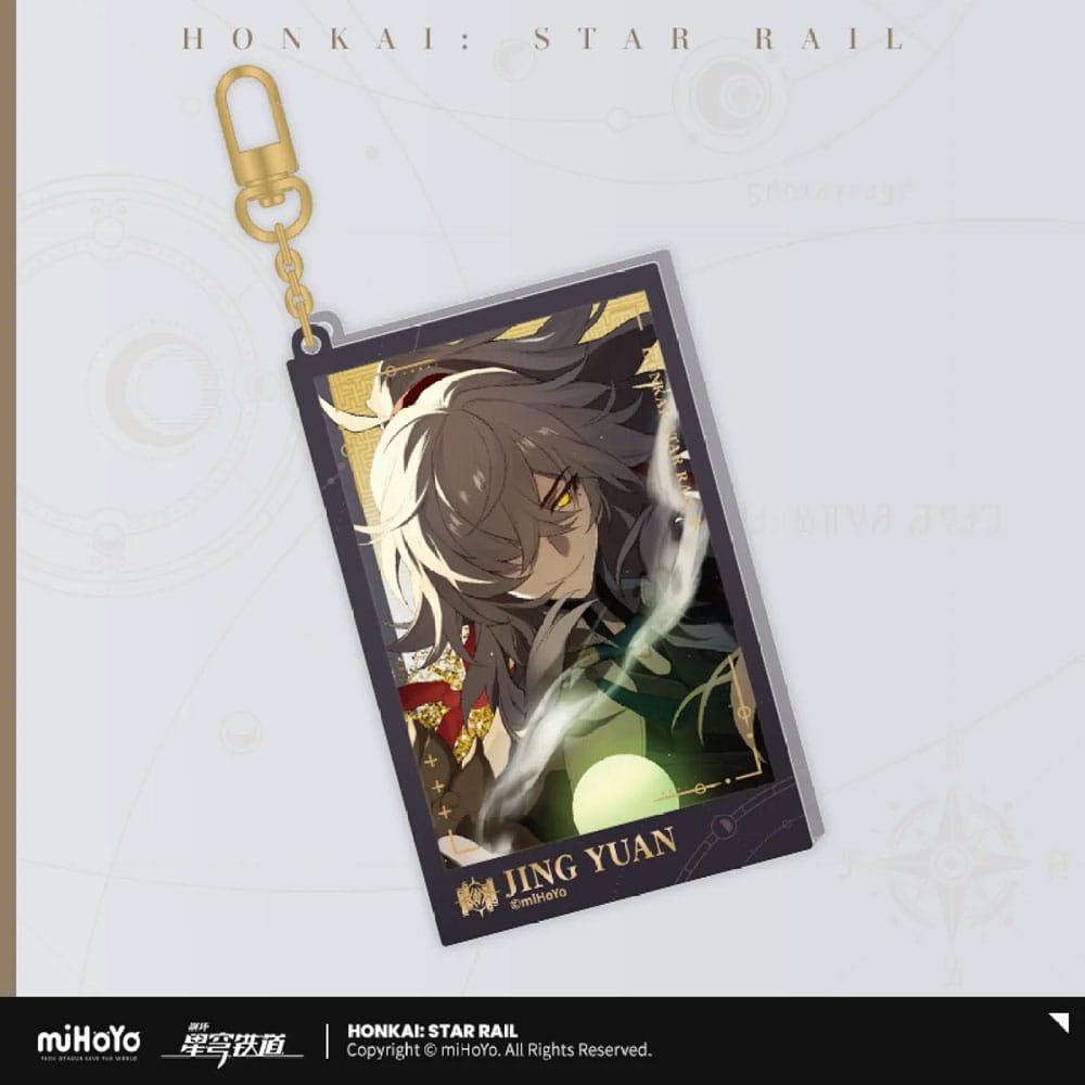 SU ORDINAZIONE Honkai: Star Rail Countdown Departure Series Acrylic Keychain Jing Yuan Glitter 9 cm