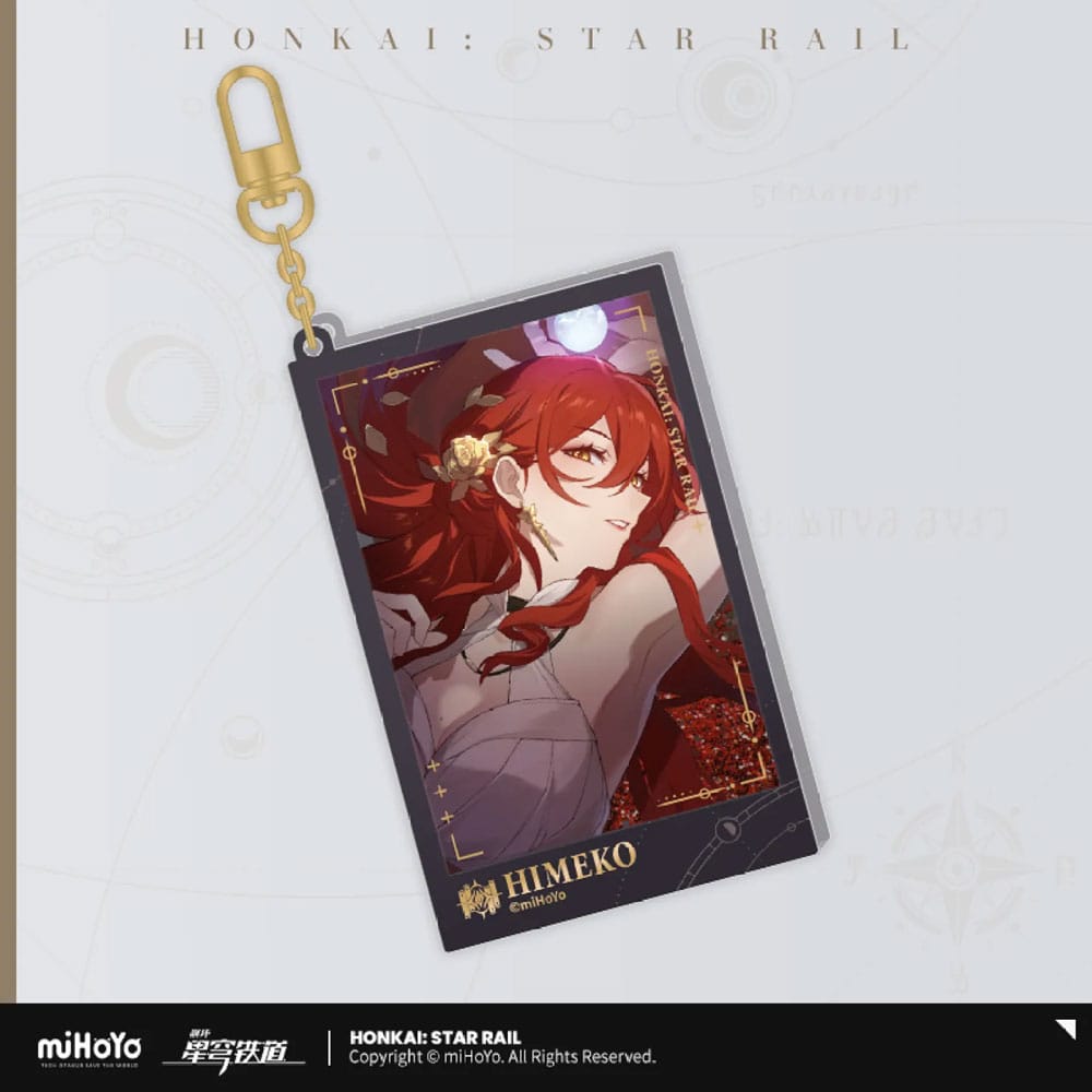 SU ORDINAZIONE Honkai: Star Rail Countdown Departure Series Acrylic Keychain Himeko Glitter 9 cm