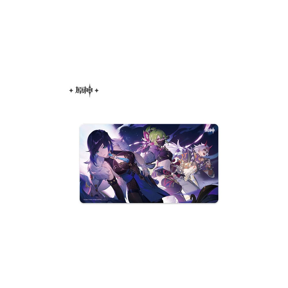 SU ORDINAZIONE Genshin Impact Mousepad Yelan, Kuki Shinobu & Arataki Itto 70 x 40 cm ESAURITO