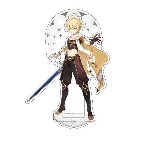 SU ORDINAZIONE Genshin Impact Traveler Theme Series Character Acrylic Figure Traveler Aether 14 cm