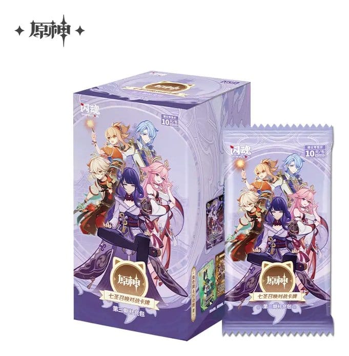 SU ORDINAZIONE Genshin Impact Trading Card Game Series 3 Blind Box Display (18) *Chinese Version*