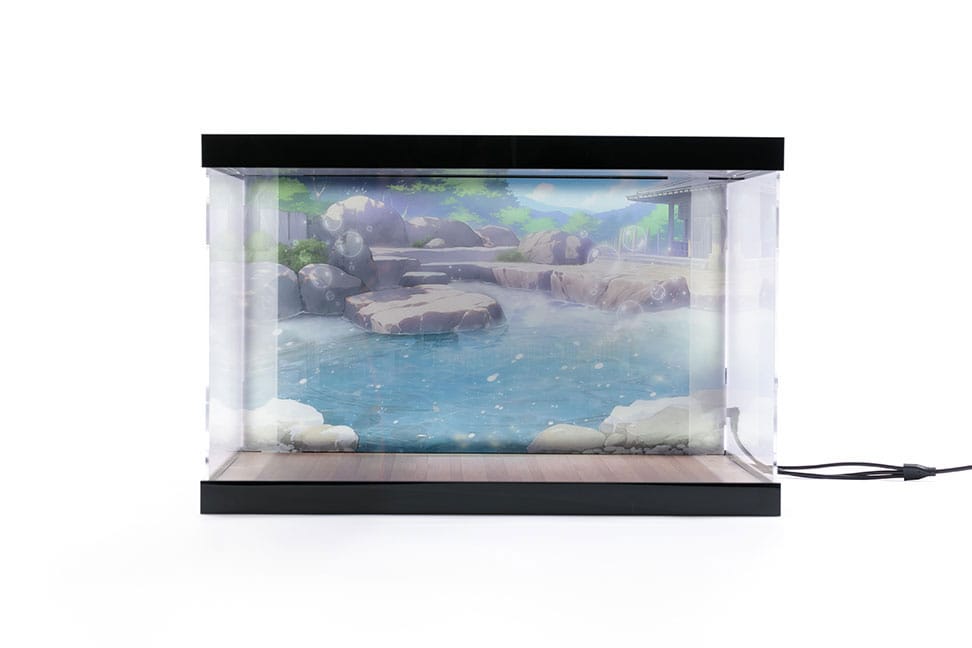 Auf Bestellung gefertigte Azur Lane Acryl-Vitrine mit Beleuchtung für die Figur Kashino Hot Springs Entspannung *SONDERPREIS*