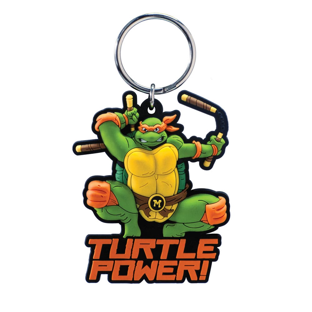 🧪 LAB | SU ORDINAZIONE Teenage Mutant Ninja Turtles Soft Touch PVC Bag Clip Michelangelo