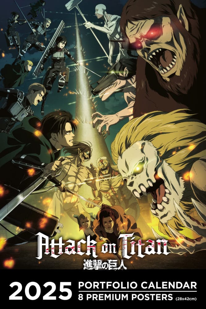 MADE TO ORDER Attack on Titan Portfolio Calendar 2025 *English Version* *SPECIAL PRICE*