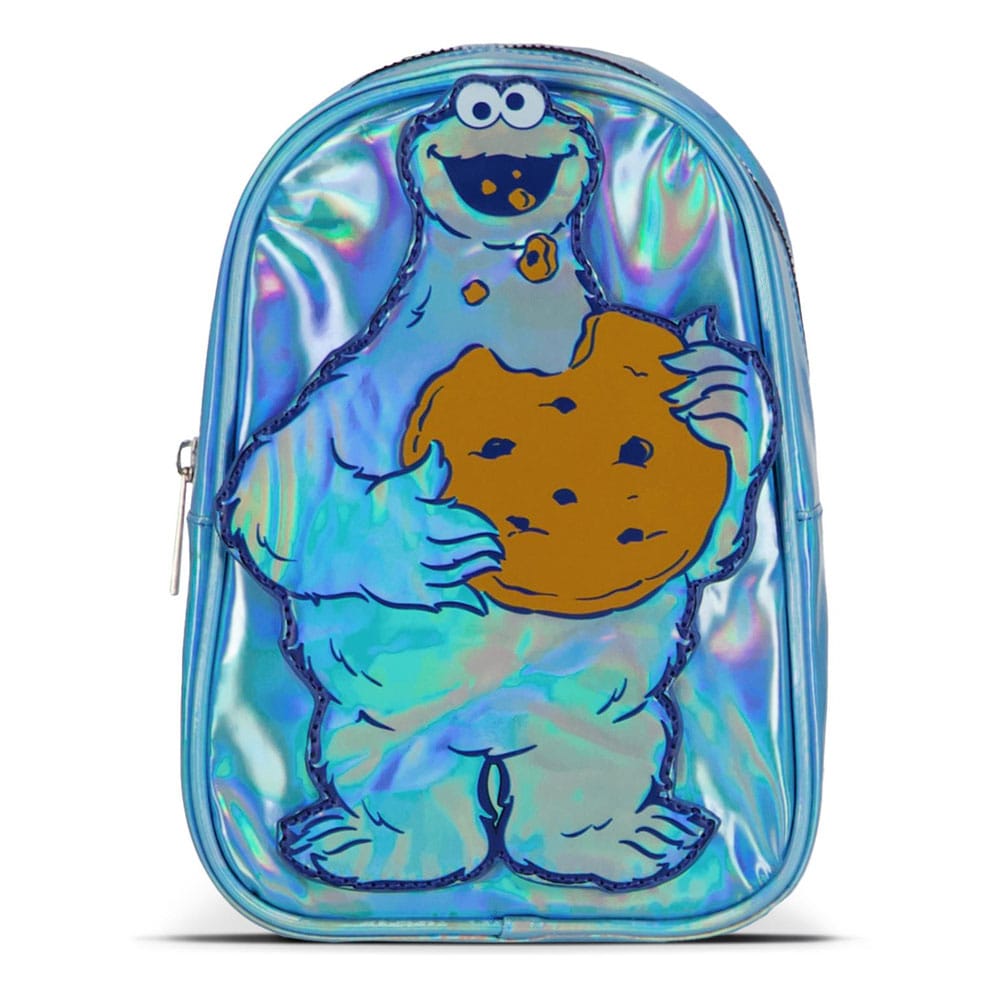 SU ORDINAZIONE Sesame Street Mini Backpack Cookie Monster Shiny