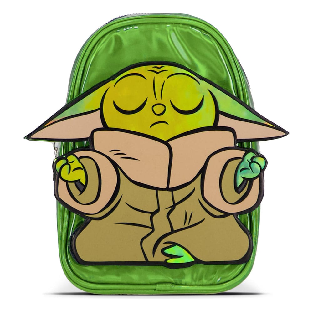SU ORDINAZIONE Star Wars The Mandalorian Mini Backpack Grogu Shiny