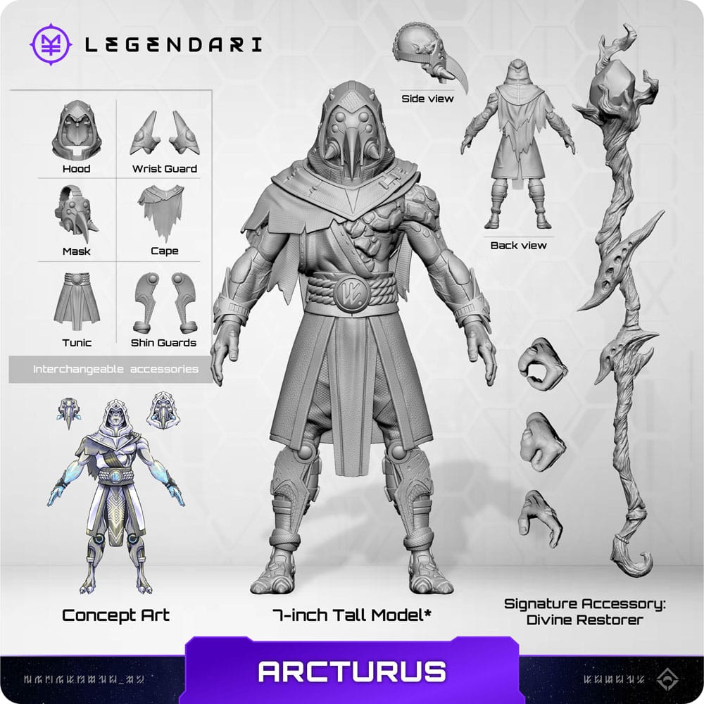 🧪 LAB | SU ORDINAZIONE Legendari Actionfigur 1/10 Arcturus 18 cm