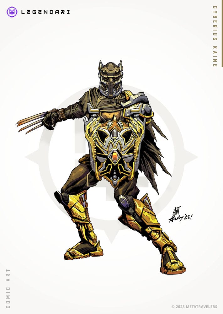 🧪 LAB | SU ORDINAZIONE Legendari Actionfigur 1/10 Cyberius Kaine 18 cm