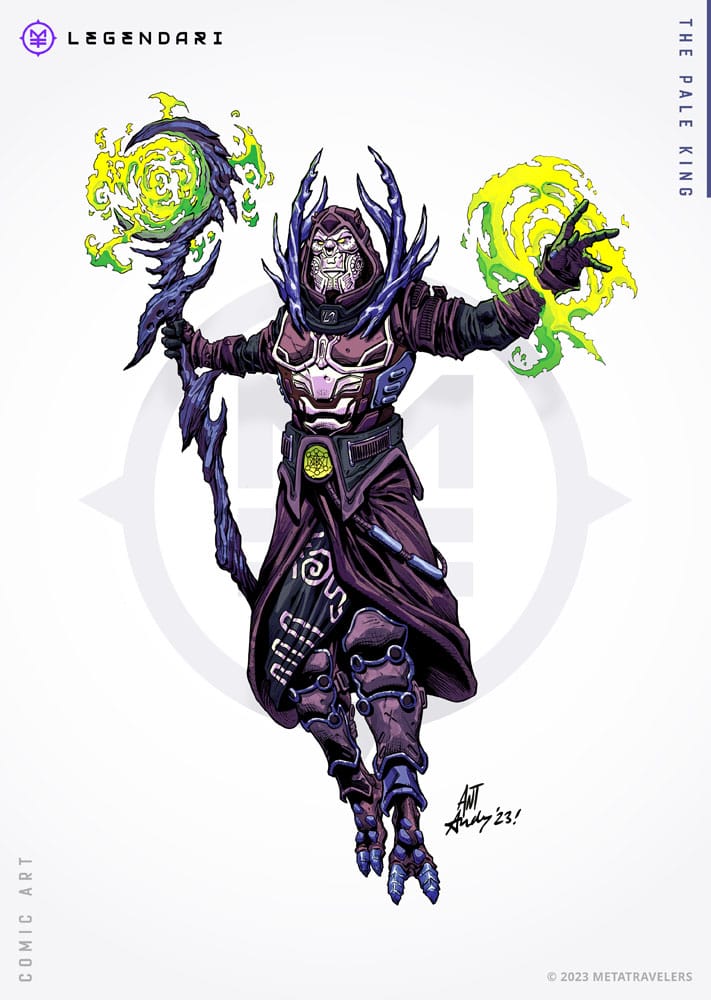 🧪 LAB | SU ORDINAZIONE Legendari Actionfigur 1/10 Pale King 18 cm
