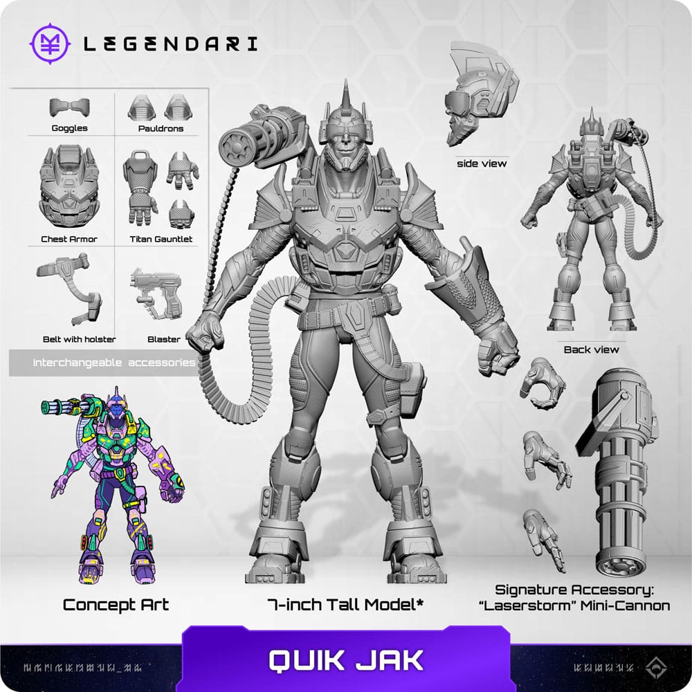 🧪 LAB | SU ORDINAZIONE Legendari Actionfigur 1/10 Quik Jak 18 cm