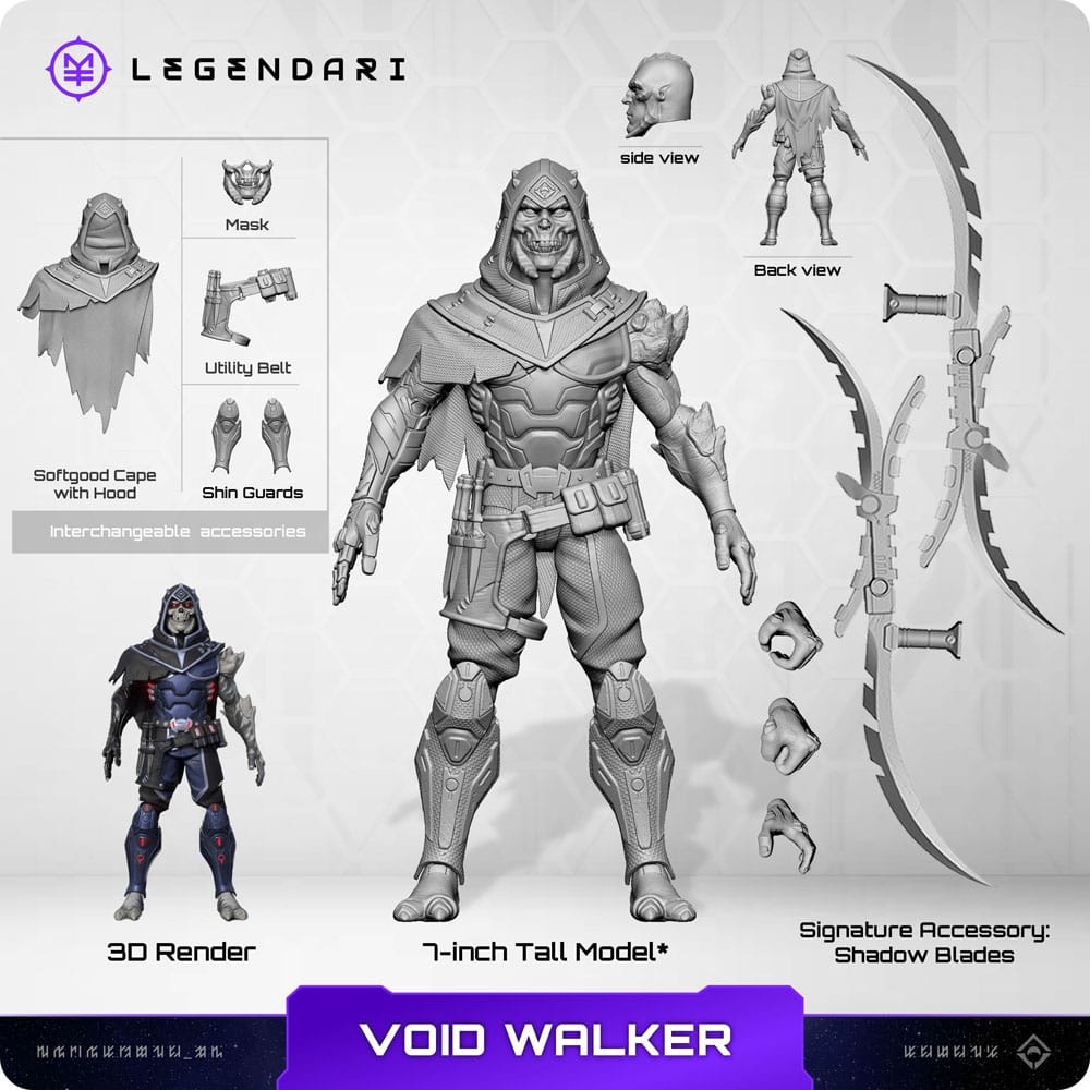 🧪 LAB | SU ORDINAZIONE Legendari Actionfigur 1/10 Voidwalker 18 cm