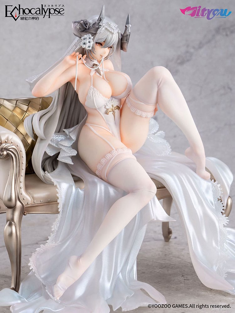 PREORDINE 01/2026 Echocalypse PVC Statue 1/7 Lilith Pure White Pledge Ver. 21 cm (PREORDINE NON CANCELLABILE)