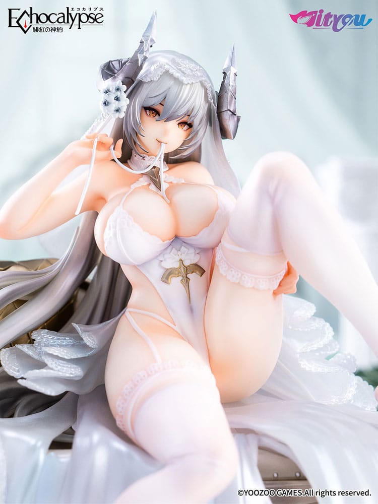 PREORDINE 01/2026 Echocalypse PVC Statue 1/7 Lilith Pure White Pledge Ver. 21 cm (PREORDINE NON CANCELLABILE)