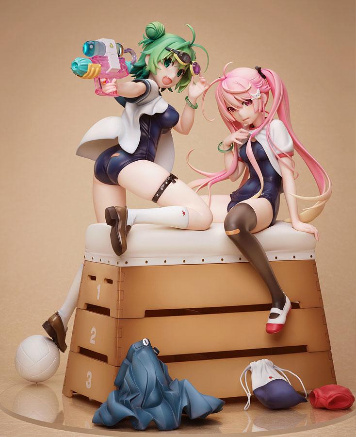 AUF BESTELLUNG Poyoyon Rock Artwork Collection PVC-Statue 1/5,5 Midori & Pink Sukumizu 28 cm *SONDERPREIS*