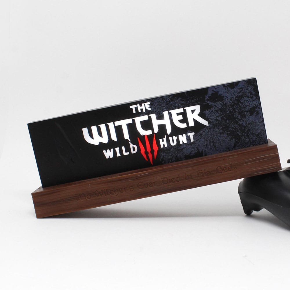 AUF BESTELLUNG The Witcher LED-Licht Wild Hunt Logo 22 cm