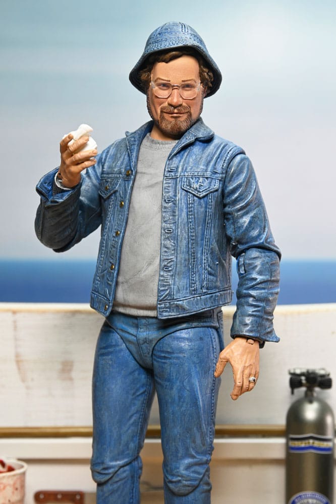 SU ORDINAZIONE Jaws Action Figure Ultimate Matt Hooper Amity Arrival 50th Anniversary 18 cm