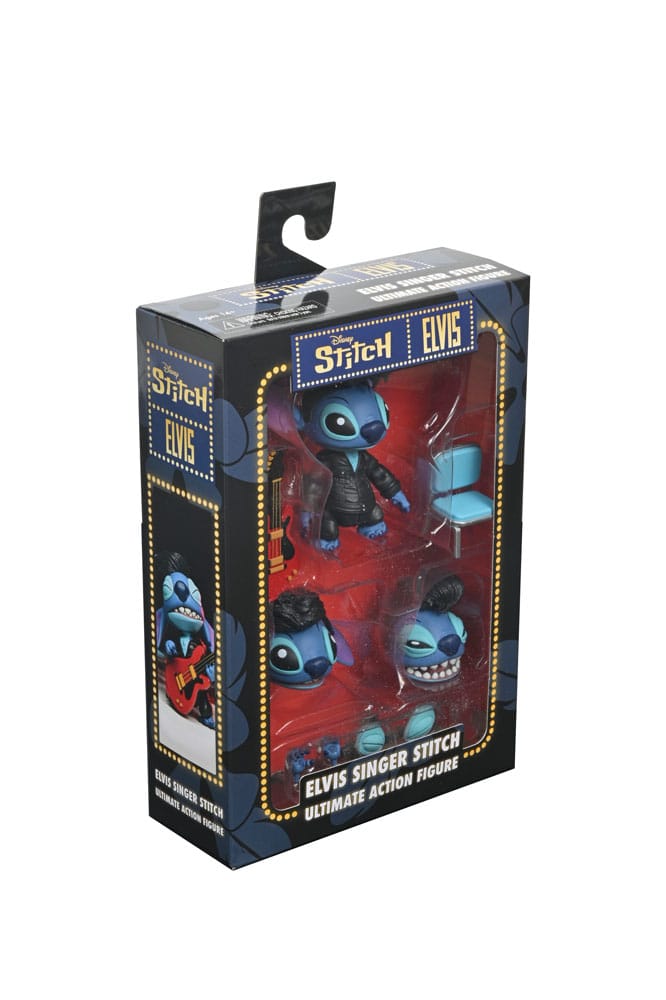 🧪 LAB | SU ORDINAZIONE Lilo & Stitch Action Figure Ultimate Singer Elvis Stitch 7 cm