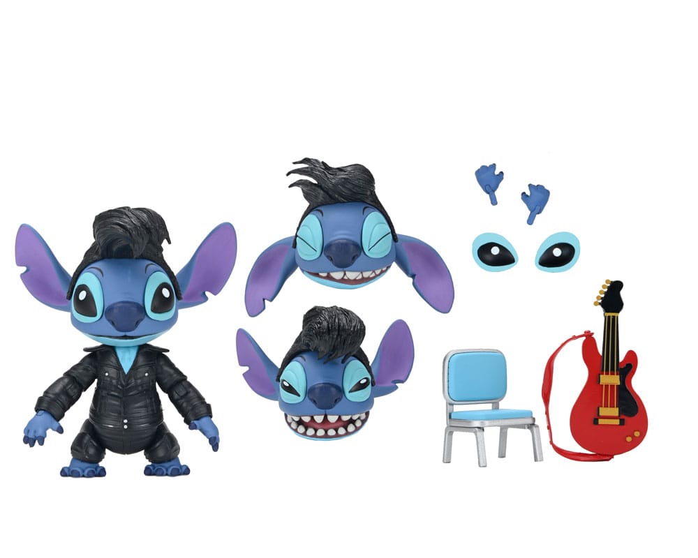 🧪 LAB | SU ORDINAZIONE Lilo & Stitch Action Figure Ultimate Singer Elvis Stitch 7 cm