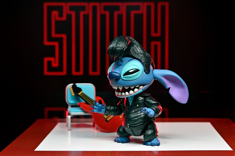 🧪 LAB | SU ORDINAZIONE Lilo & Stitch Action Figure Ultimate Singer Elvis Stitch 7 cm