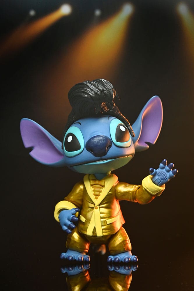 MADE TO ORDER Lilo & Stitch Action Figure Ultimate Gold Suit Elvis Stitch 18 cm