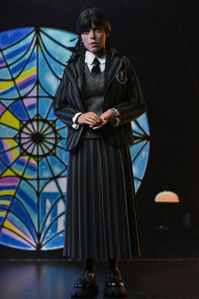 🧪 LAB | SU ORDINAZIONE Wednesday Action Figures 2 Pack Wednesday Addams (Nevermore Uniform) and Enid 20 cm