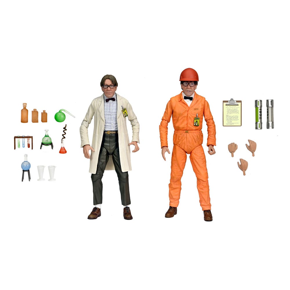 MADE TO ORDER TMNT II: The Secret of the Ooze Action Figure 2-Pack Lab Coat Professor Perry and Hazmat Suit Professor Perry 18 cm